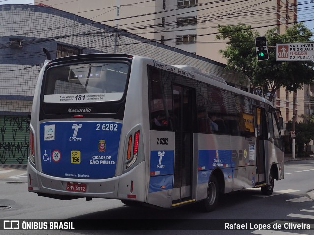 Transcooper > Norte Buss 2 6282 na cidade de São Paulo, São Paulo, Brasil, por Rafael Lopes de Oliveira. ID da foto: 10582667.