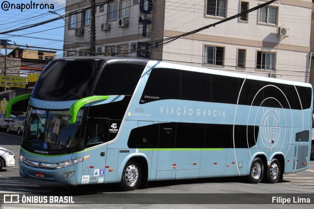 Viação Garcia 8723 na cidade de Balneário Camboriú, Santa Catarina, Brasil, por Filipe Lima. ID da foto: 10586497.