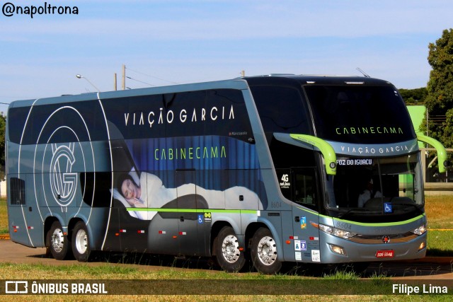 Viação Garcia 8604 na cidade de Campo Mourão, Paraná, Brasil, por Filipe Lima. ID da foto: 10586617.