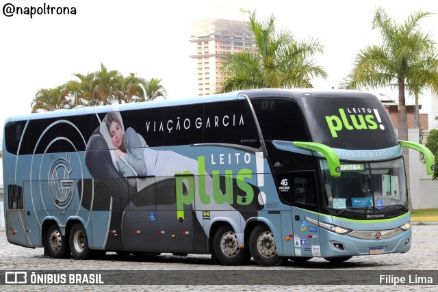 Viação Garcia 88097 na cidade de Balneário Camboriú, Santa Catarina, Brasil, por Filipe Lima. Número da foto: #10586570.