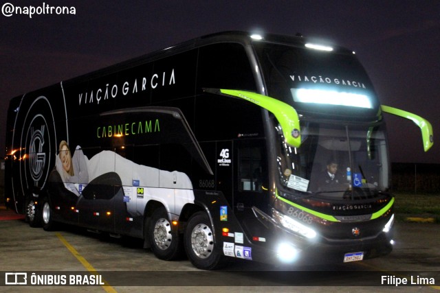 Viação Garcia 86068 na cidade de Campo Mourão, Paraná, Brasil, por Filipe Lima. Número da foto: #10586740.