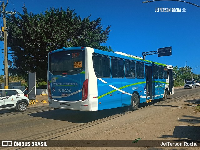 Viação Ponte Coberta RJ 190.002 na cidade de Nova Iguaçu, Rio de Janeiro, Brasil, por Jefferson Rocha. Número da foto: #10585117.