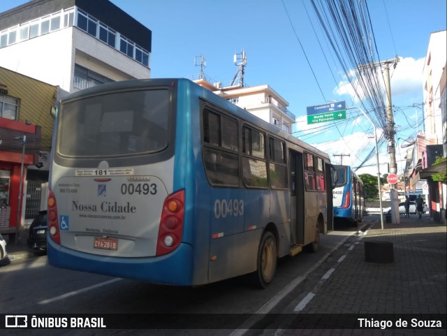 Viação Cidade de Caieiras 00493 na cidade de Franco da Rocha, São Paulo, Brasil, por Thiago de Souza. ID da foto: 10584924.