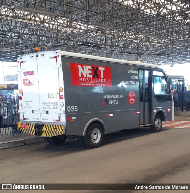 Next Mobilidade - ABC Sistema de Transporte 035 na cidade de Santo André, São Paulo, Brasil, por Andre Santos de Moraes. ID da foto: 10585450.