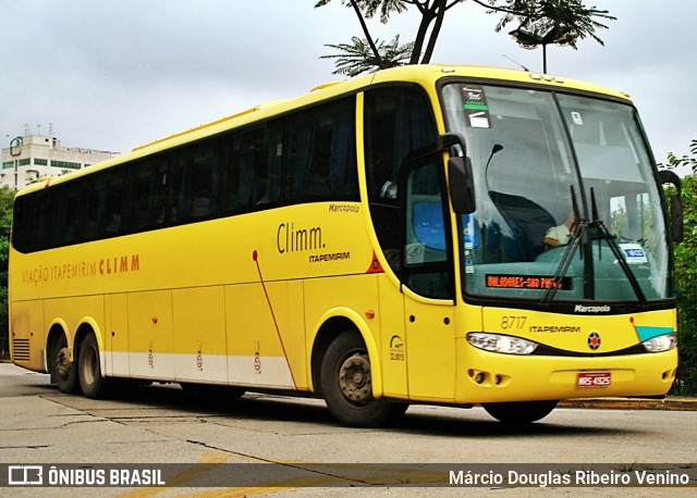 Viação Itapemirim 8717 na cidade de São Paulo, São Paulo, Brasil, por Márcio Douglas Ribeiro Venino. ID da foto: 10537106.