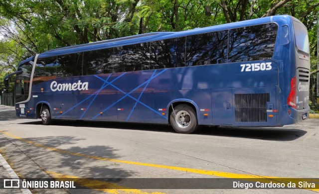 Viação Cometa 721503 na cidade de São Paulo, São Paulo, Brasil, por Diego Cardoso da Silva. ID da foto: 10535666.