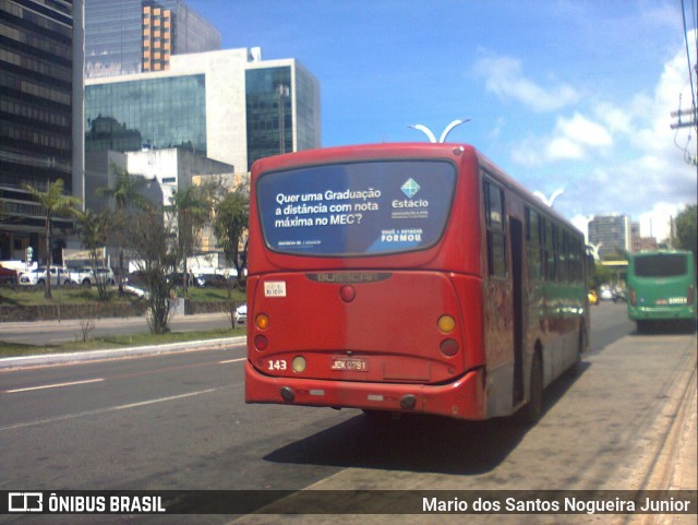 BTM - Bahia Transportes Metropolitanos 143 na cidade de Salvador, Bahia, Brasil, por Mario dos Santos Nogueira Junior. Número da foto: #10535071.