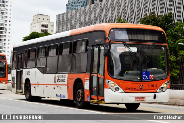 TRANSPPASS - Transporte de Passageiros 8 1012 na cidade de São Paulo, São Paulo, Brasil, por Franz Hecher. ID da foto: 10536633.