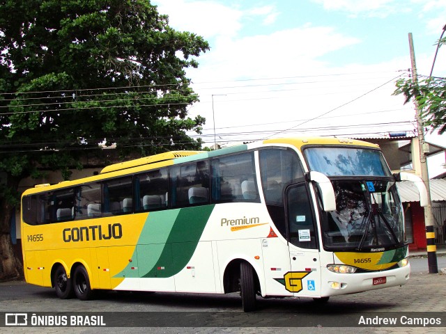 Empresa Gontijo de Transportes 14655 na cidade de Pirapora, Minas Gerais, Brasil, por Andrew Campos. ID da foto: 10535153.