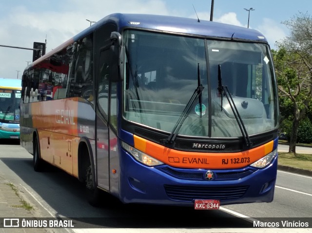 Evanil Transportes e Turismo RJ 132.073 na cidade de Rio de Janeiro, Rio de Janeiro, Brasil, por Marcos Vinícios. Número da foto: #10536369.