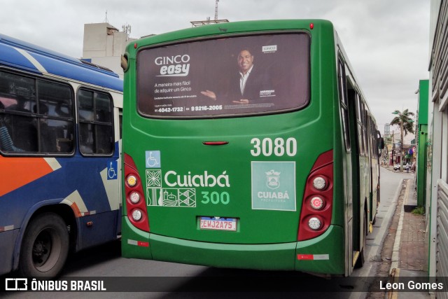 Expresso Caribus Transportes 3080 na cidade de Cuiabá, Mato Grosso, Brasil, por Leon Gomes. Número da foto: #10535521.