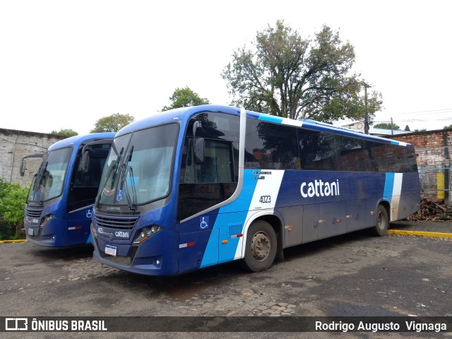 Cattani Transportes e Turismo 4023 na cidade de Pato Branco, Paraná, Brasil, por Rodrigo Augusto  Vignaga. Número da foto: #10535501.