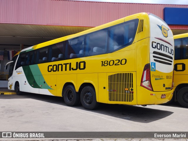Empresa Gontijo de Transportes 18020 na cidade de João Monlevade, Minas Gerais, Brasil, por Everson Marini. Número da foto: #10587100.