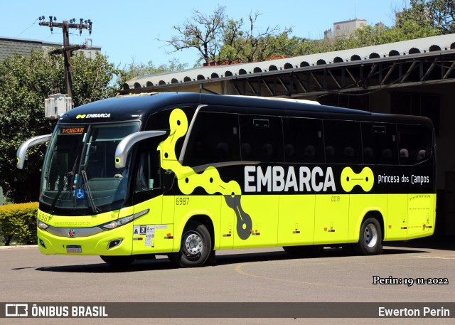 Expresso Princesa dos Campos 6987 na cidade de Cascavel, Paraná, Brasil, por Ewerton Perin. Número da foto: #10588142.