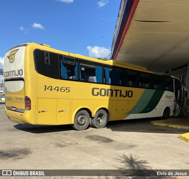 Empresa Gontijo de Transportes 14465 na cidade de João Monlevade, Minas Gerais, Brasil, por Elvis de Jesus. Número da foto: #10589714.