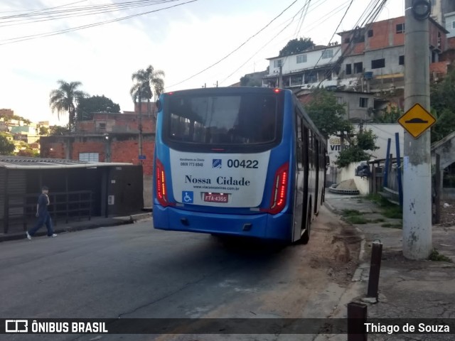 Viação Cidade de Caieiras 00422 na cidade de Franco da Rocha, São Paulo, Brasil, por Thiago de Souza. Número da foto: #10587061.