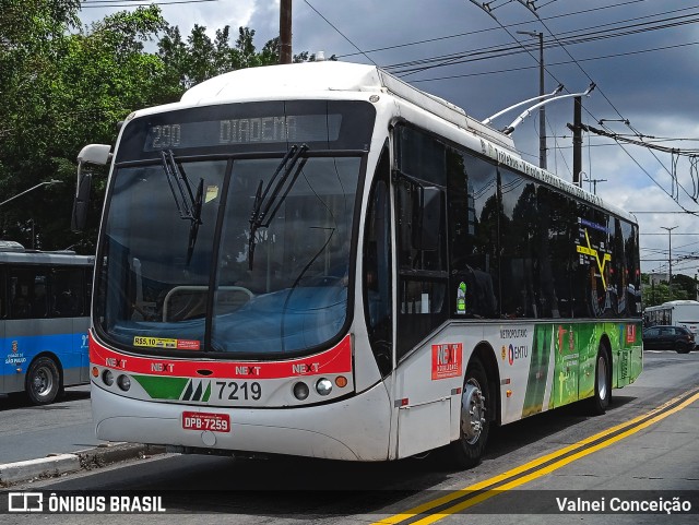 Next Mobilidade - ABC Sistema de Transporte 7219 na cidade de São Paulo, São Paulo, Brasil, por Valnei Conceição. ID da foto: 10587984.