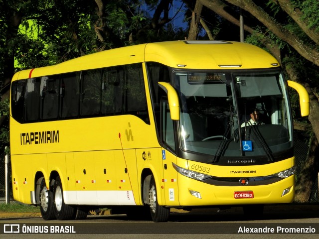 Viação Itapemirim 60583 na cidade de São Paulo, São Paulo, Brasil, por Alexandre Promenzio. Número da foto: #10589635.