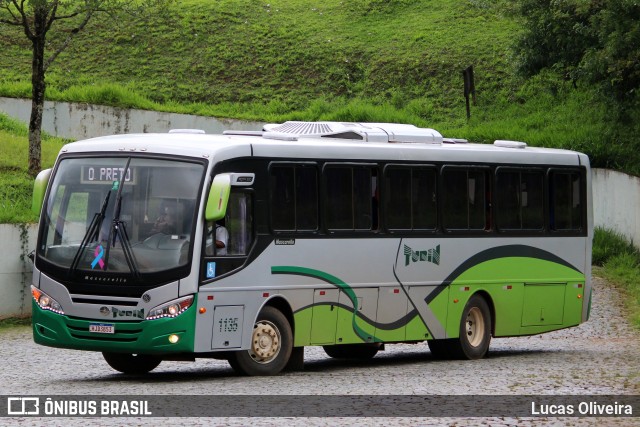 Turin Transportes 1135 na cidade de Ouro Preto, Minas Gerais, Brasil, por Lucas Oliveira. ID da foto: 10587421.