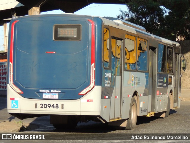 SM Transportes 20948 na cidade de Belo Horizonte, Minas Gerais, Brasil, por Adão Raimundo Marcelino. ID da foto: 10588320.