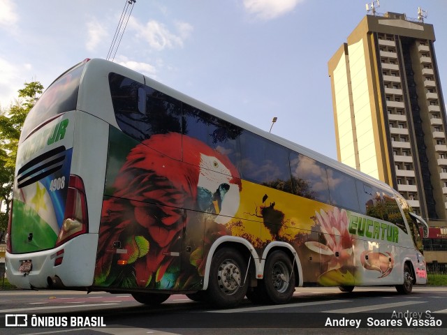 Eucatur - Empresa União Cascavel de Transportes e Turismo 4908 na cidade de Curitiba, Paraná, Brasil, por Andrey  Soares Vassão. ID da foto: 10587040.