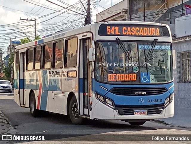 Viação Nossa Senhora da Penha RJ 188.113 na cidade de Rio de Janeiro, Rio de Janeiro, Brasil, por Felipe Fernandes. ID da foto: 10589068.