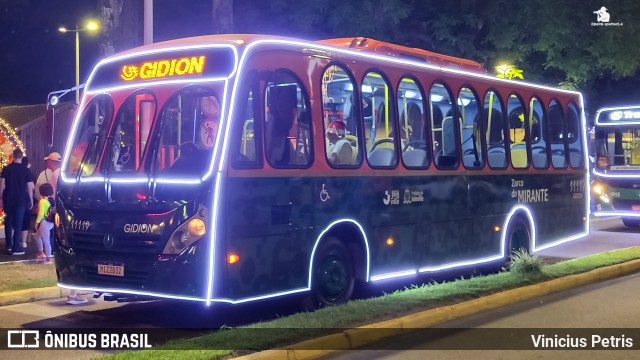 Gidion Transporte e Turismo 11119 na cidade de Joinville, Santa Catarina, Brasil, por Vinicius Petris. Número da foto: #10589892.