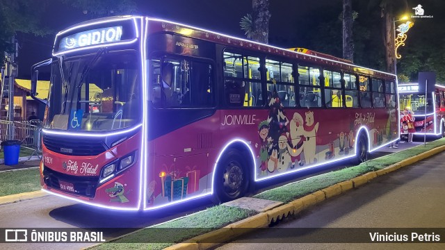 Gidion Transporte e Turismo 11801 na cidade de Joinville, Santa Catarina, Brasil, por Vinicius Petris. ID da foto: 10589897.