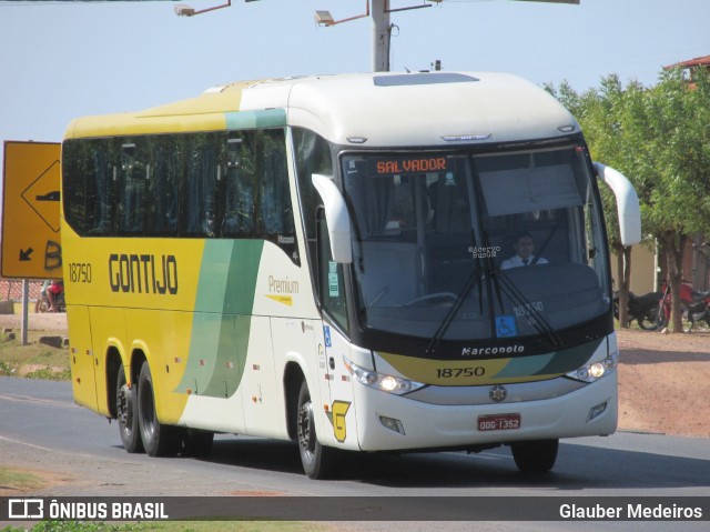 Empresa Gontijo de Transportes 18750 na cidade de Demerval Lobão, Piauí, Brasil, por Glauber Medeiros. ID da foto: 10592850.