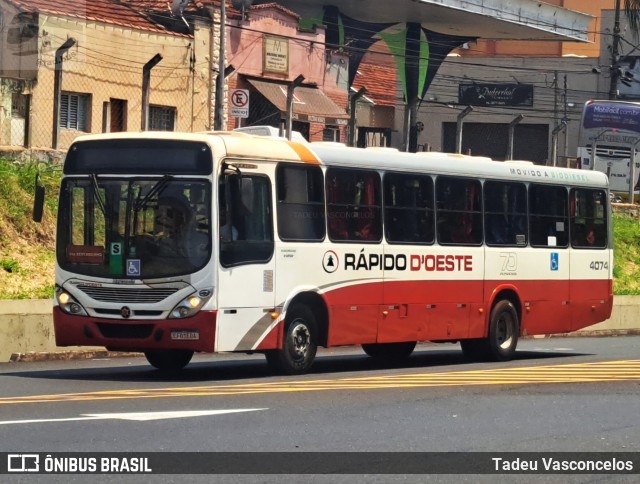 Rápido D´Oeste 4074 na cidade de Ribeirão Preto, São Paulo, Brasil, por Tadeu Vasconcelos. Número da foto: #10591305.