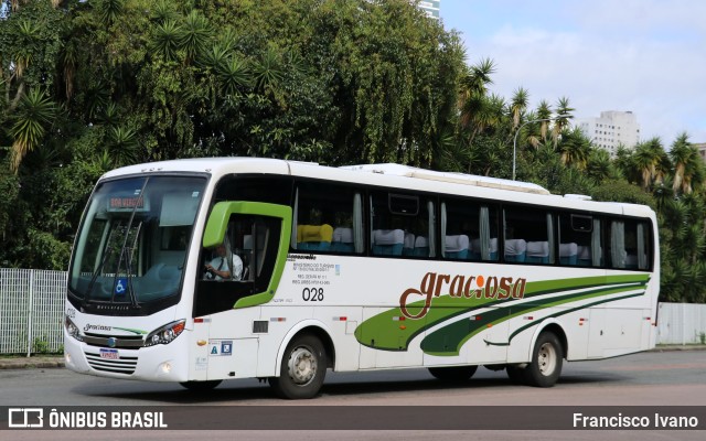 Viação Graciosa 028 na cidade de Curitiba, Paraná, Brasil, por Francisco Ivano. Número da foto: #10592228.
