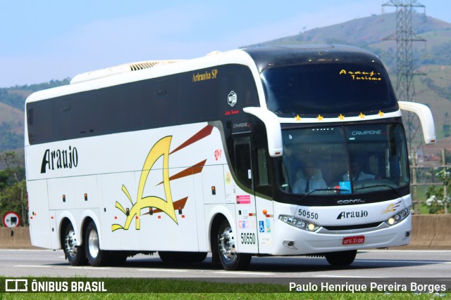 Viação Araujo 50550 na cidade de Roseira, São Paulo, Brasil, por Paulo Henrique Pereira Borges. Número da foto: #10590336.