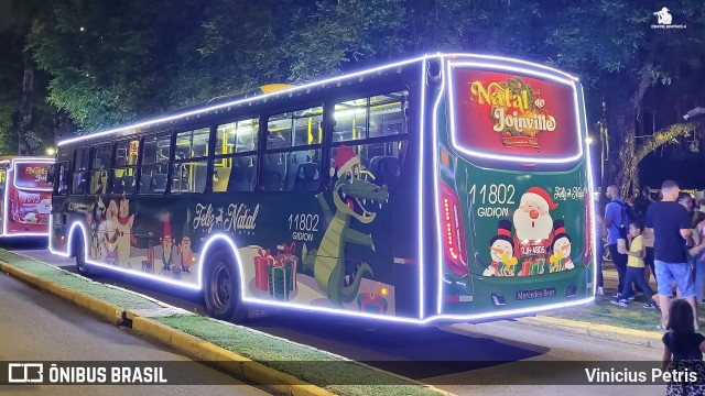 Gidion Transporte e Turismo 11802 na cidade de Joinville, Santa Catarina, Brasil, por Vinicius Petris. Número da foto: #10589906.