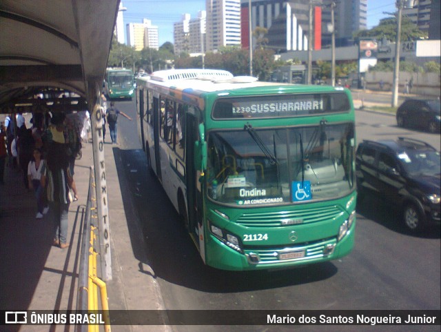 OT Trans - Ótima Salvador Transportes 21124 na cidade de Salvador, Bahia, Brasil, por Mario dos Santos Nogueira Junior. ID da foto: 10590346.