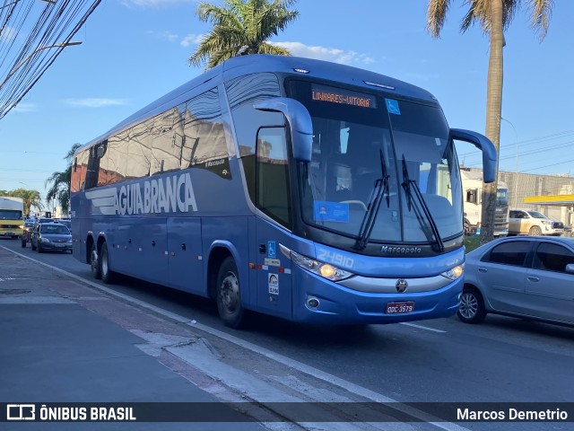 Viação Águia Branca 24910 na cidade de Serra, Espírito Santo, Brasil, por Marcos Demetrio. Número da foto: #10591660.