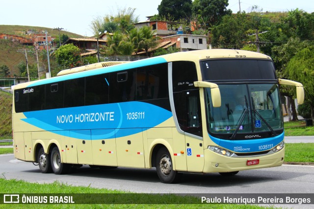 Viação Novo Horizonte 1035111 na cidade de Barra do Piraí, Rio de Janeiro, Brasil, por Paulo Henrique Pereira Borges. ID da foto: 10589949.