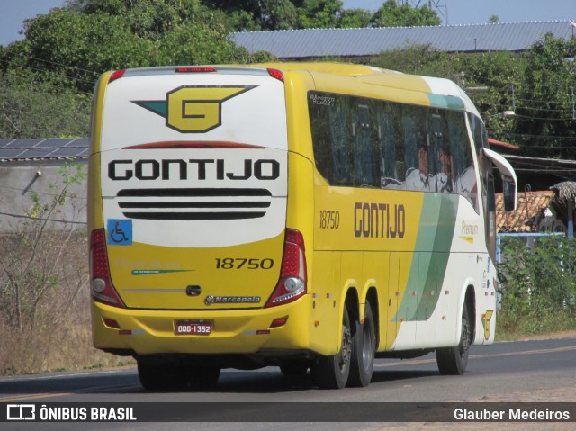 Empresa Gontijo de Transportes 18750 na cidade de Demerval Lobão, Piauí, Brasil, por Glauber Medeiros. ID da foto: 10592844.