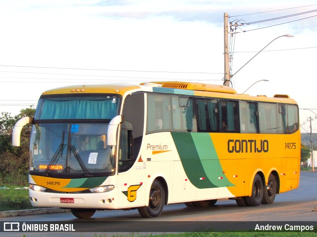 Empresa Gontijo de Transportes 14175 na cidade de Pirapora, Minas Gerais, Brasil, por Andrew Campos. ID da foto: 10592535.