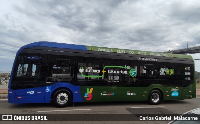 Nova Transporte 22343 na cidade de Vitória, Espírito Santo, Brasil, por Carlos Gabriel  Malacarne. Número da foto: #10595530.