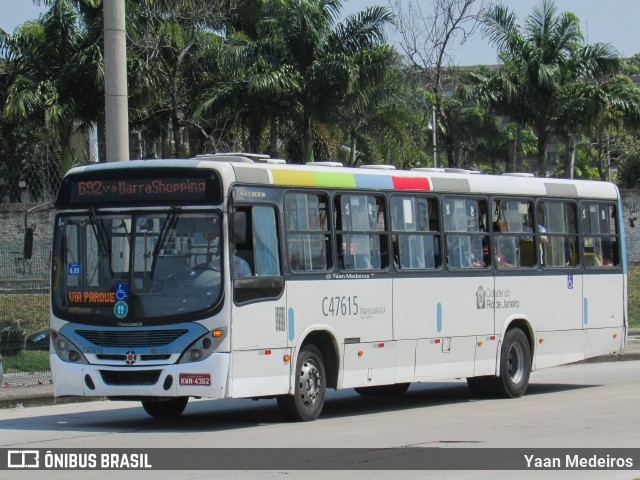 Viação Redentor C47615 na cidade de Rio de Janeiro, Rio de Janeiro, Brasil, por Yaan Medeiros. Número da foto: #10595673.
