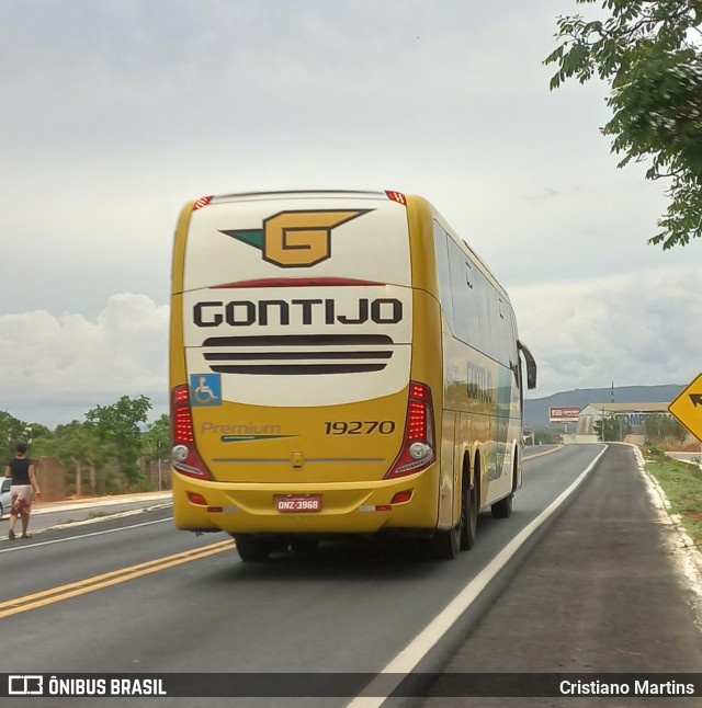 Empresa Gontijo de Transportes 19270 na cidade de Montes Claros, Minas Gerais, Brasil, por Cristiano Martins. Número da foto: #10593501.