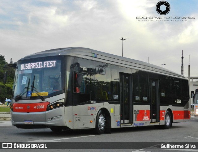 Express Transportes Urbanos Ltda 4 8068 na cidade de São Paulo, São Paulo, Brasil, por Guilherme Silva. ID da foto: 10593434.