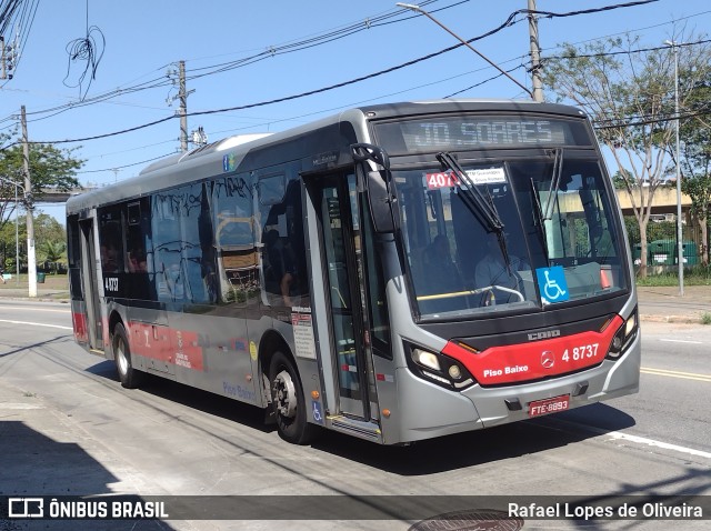 Express Transportes Urbanos Ltda 4 8737 na cidade de São Paulo, São Paulo, Brasil, por Rafael Lopes de Oliveira. Número da foto: #10594238.