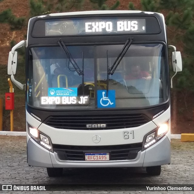 TCL - Transporte Coletivo Leo 61 na cidade de Juiz de Fora, Minas Gerais, Brasil, por Yurinhoo Clementino. Número da foto: #10595436.