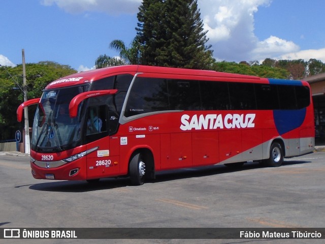 Viação Santa Cruz 28620 na cidade de Três Corações, Minas Gerais, Brasil, por Fábio Mateus Tibúrcio. ID da foto: 10594733.