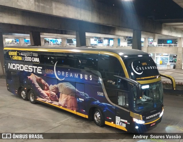 Expresso Nordeste 5500 na cidade de Curitiba, Paraná, Brasil, por Andrey  Soares Vassão. Número da foto: #10594439.