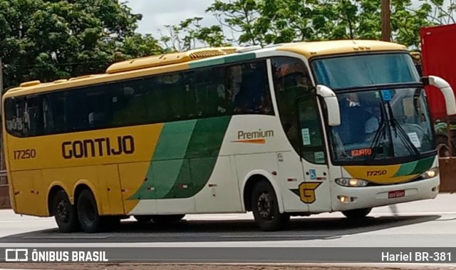 Empresa Gontijo de Transportes 17250 na cidade de Betim, Minas Gerais, Brasil, por Hariel BR-381. ID da foto: 10594770.