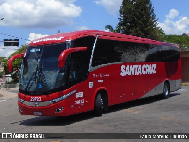 Viação Santa Cruz 29723 na cidade de Três Corações, Minas Gerais, Brasil, por Fábio Mateus Tibúrcio. Número da foto: #10594731.