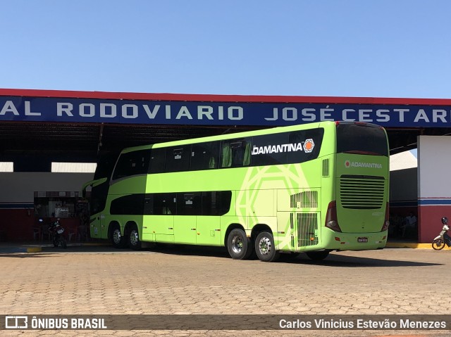 Expresso Adamantina 422017 na cidade de Paulicéia, São Paulo, Brasil, por Carlos Vinicius Estevão Menezes. ID da foto: 10595594.