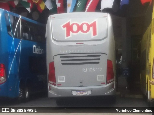 Auto Viação 1001 RJ 108.117 na cidade de Juiz de Fora, Minas Gerais, Brasil, por Yurinhoo Clementino. Número da foto: #10595339.